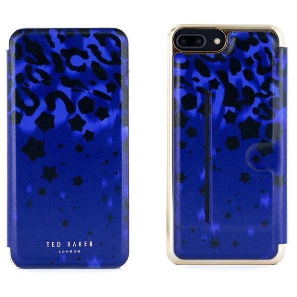 🆕 Ted Baker Iphone 6/6s/7/8 plus Mirror Case Beettie in Blue Topaz - Picture 1 of 9